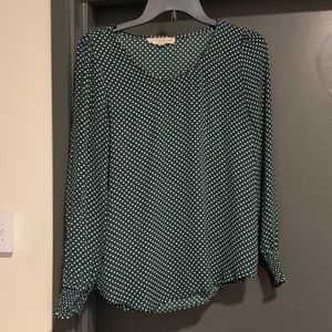 Loft Polka Dot Blouse - XS